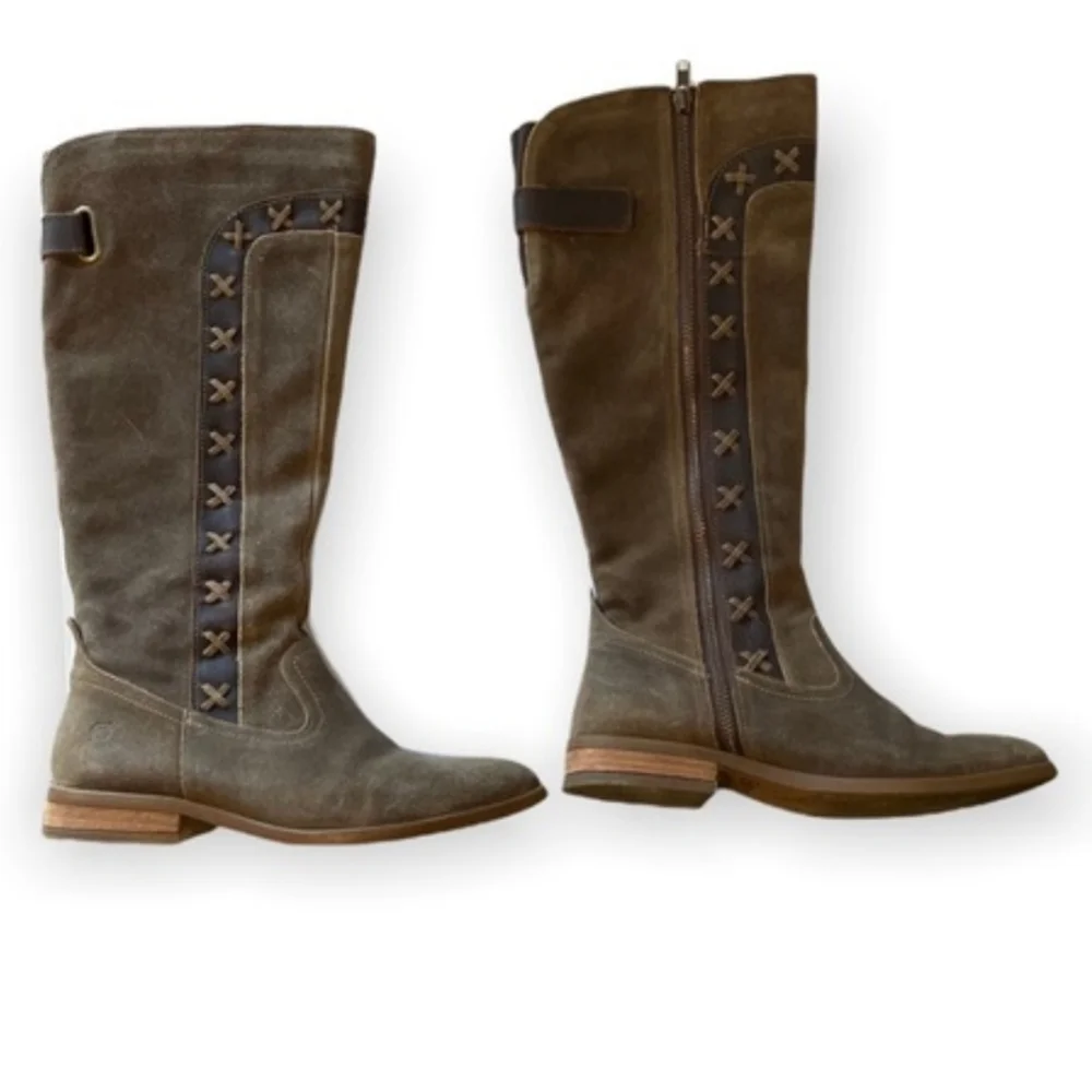 Born Brown Knee-High Boots Size 7